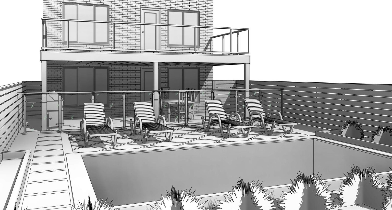 Architect reviewing design drawings during early-stage consultation in Toronto