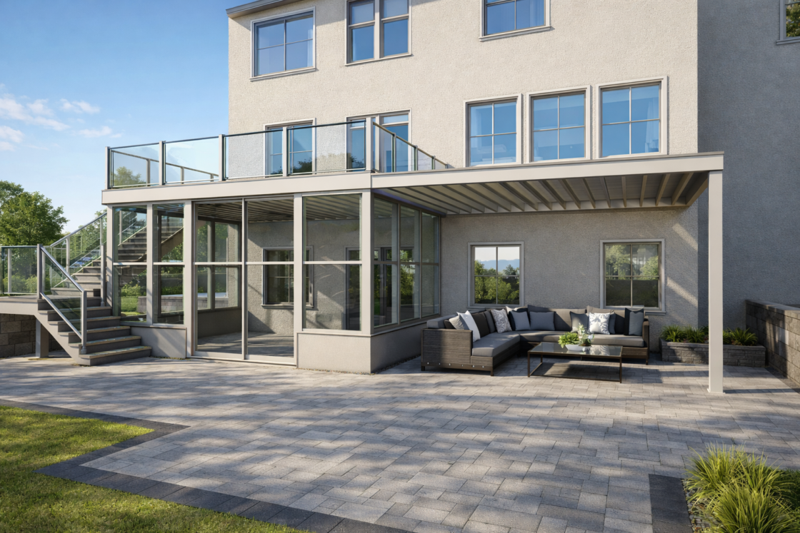 Elevated Deck + Sunroom